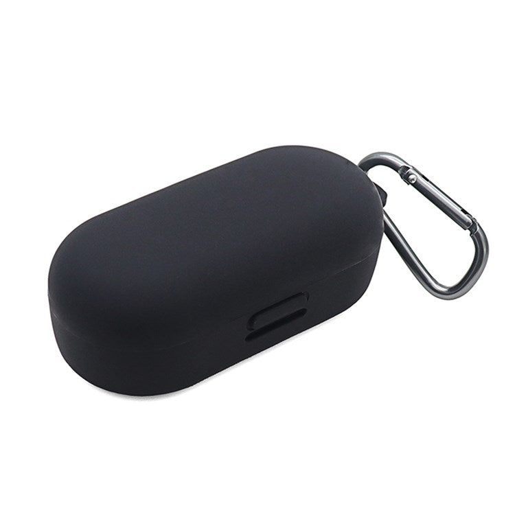 For Bose Sport Earbuds Bluetooth TWS Earphone Silicone Cover Drop-proof Case with Anti-lost Buckle - Black