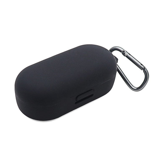 For Bose Sport Earbuds Bluetooth TWS Earphone Silicone Cover Drop-proof Case with Anti-lost Buckle - Black