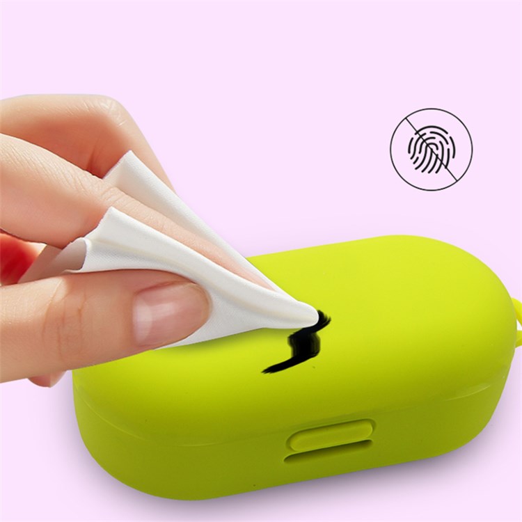 For Bose Sport Earbuds Bluetooth TWS Earphone Silicone Cover Drop-proof Case with Anti-lost Buckle - Lake Blue