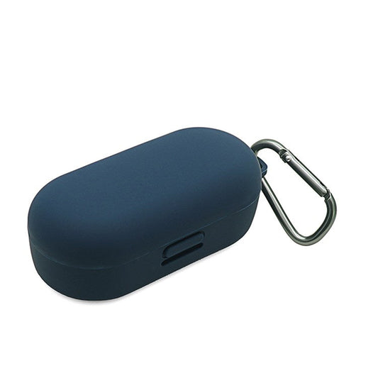 For Bose Sport Earbuds Bluetooth TWS Earphone Silicone Cover Drop-proof Case with Anti-lost Buckle - Midnight Blue