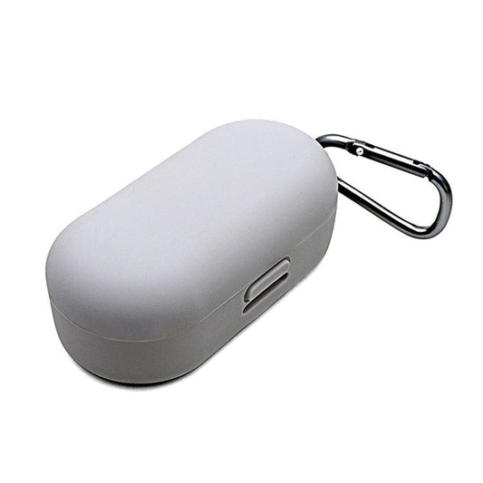 For Bose Sport Earbuds Bluetooth TWS Earphone Silicone Cover Drop-proof Case with Anti-lost Buckle - Grey