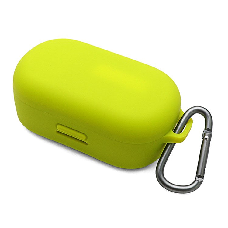 For Bose QuietComfort Earbuds Silicone Cover Bluetooth TWS Earphone Protective Sleeve Case with Anti-lost Buckle - Green