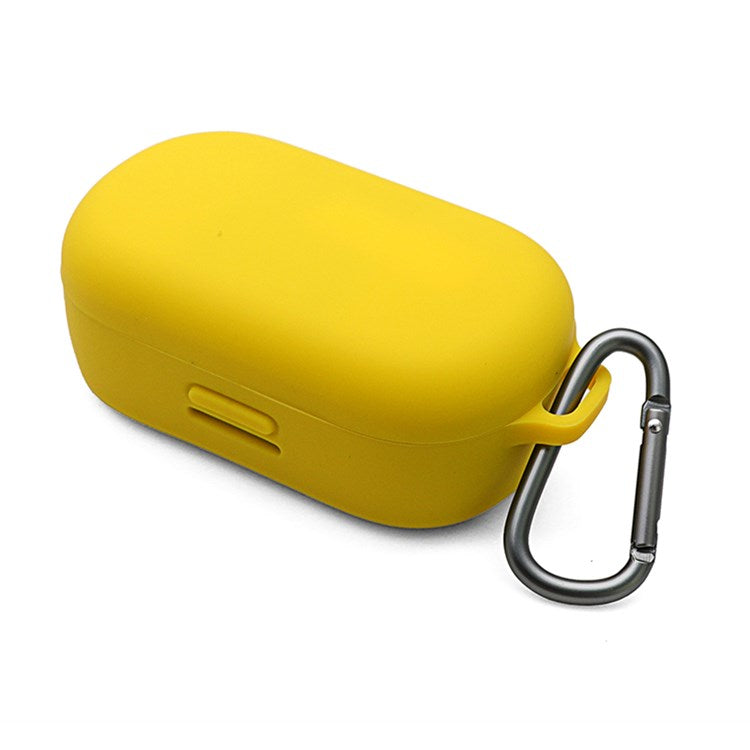 For Bose QuietComfort Earbuds Silicone Cover Bluetooth TWS Earphone Protective Sleeve Case with Anti-lost Buckle - Yellow