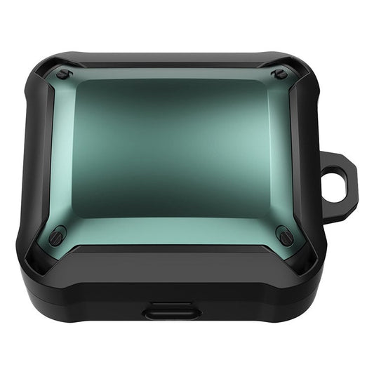 For Sony LinkBuds WF-L900 Protective Case Shockproof Earphone Shell Cover with Hook - Black/Green