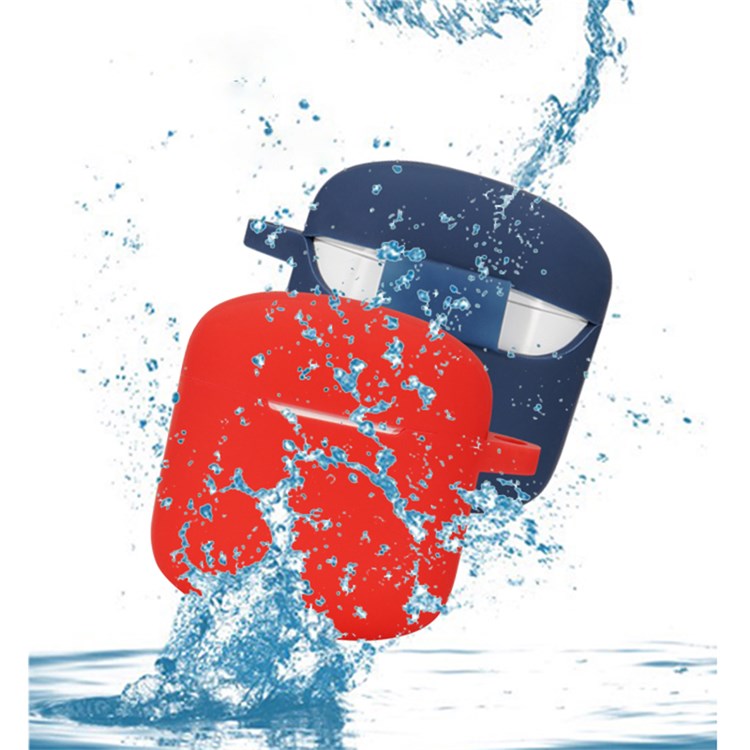 For Edifier LolliPods Mini TWS Bluetooth Earphone Silicone Cover Drop-proof Case with Anti-lost Buckle - Light Green