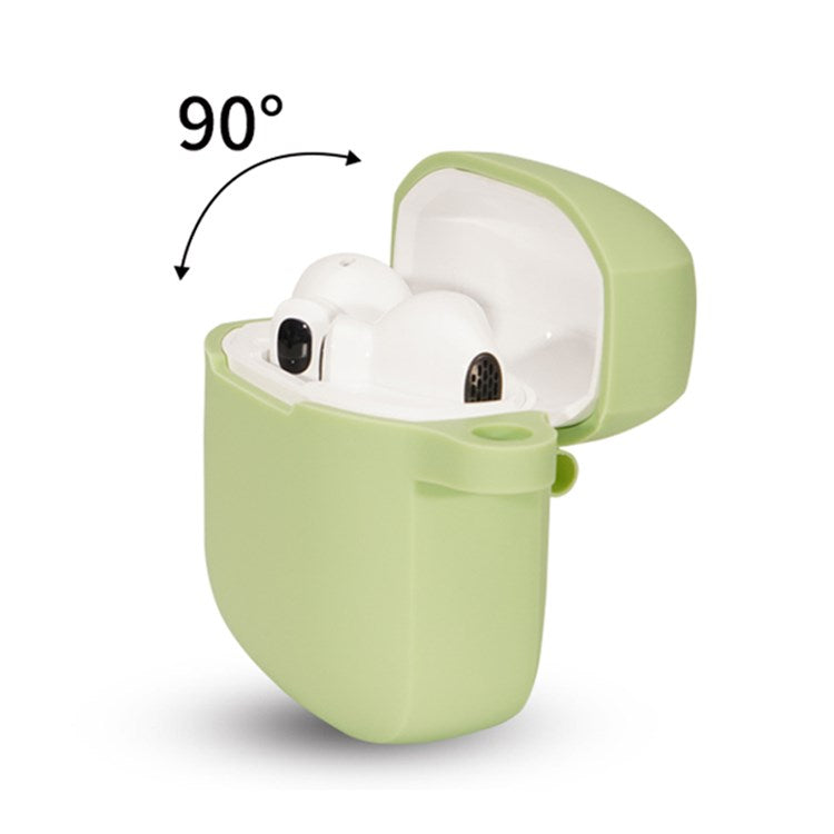 For Edifier LolliPods Mini TWS Bluetooth Earphone Silicone Cover Drop-proof Case with Anti-lost Buckle - White