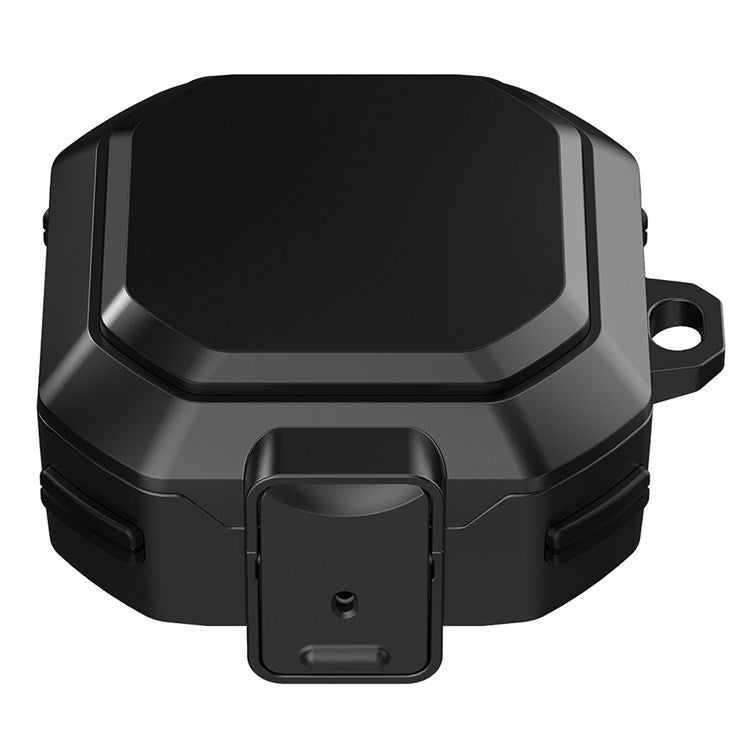 For Samsung Galaxy Buds2/Buds Live/Buds Pro Protective Case TPU + PC Earbuds Case Protector Shockproof Portable Earphone Charging Case Cover with Buckle/Closure - Black