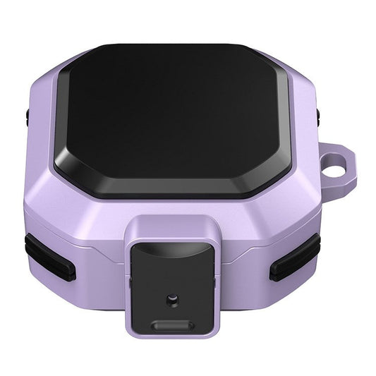 For Samsung Galaxy Buds2/Buds Live/Buds Pro Protective Case TPU + PC Earbuds Case Protector Shockproof Portable Earphone Charging Case Cover with Buckle/Closure - Purple