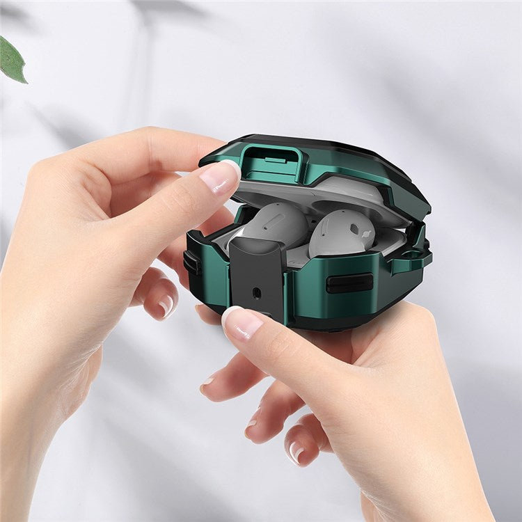 For Samsung Galaxy Buds2/Buds Live/Buds Pro Protective Case TPU + PC Earbuds Case Protector Shockproof Portable Earphone Charging Case Cover with Buckle/Closure - Yellow