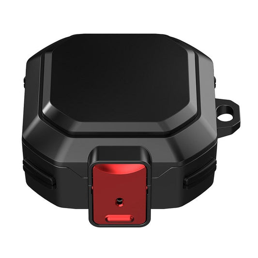 For Samsung Galaxy Buds2/Buds Live/Buds Pro Protective Case TPU + PC Earbuds Case Protector Shockproof Portable Earphone Charging Case Cover with Buckle/Closure - Black / Red