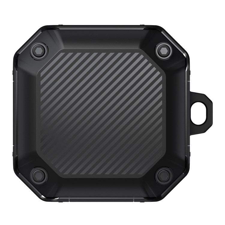 For Samsung Galaxy Buds Live / Buds 2 /  Buds 2 Pro / Buds Pro Anti-drop TPU Case Wireless Earphone Protective Cover with Buckle - Black