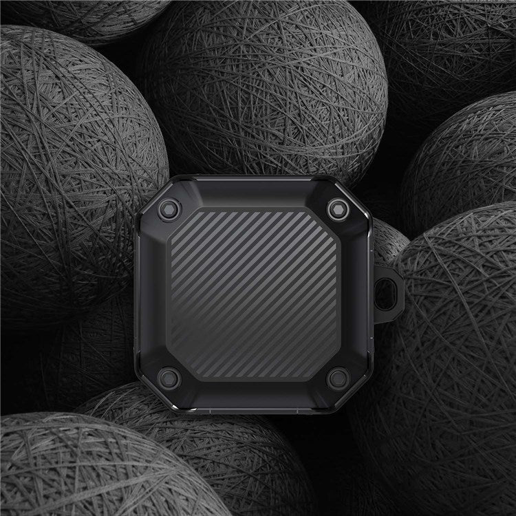 For Samsung Galaxy Buds Live / Buds 2 /  Buds 2 Pro / Buds Pro Anti-drop TPU Case Wireless Earphone Protective Cover with Buckle - Black