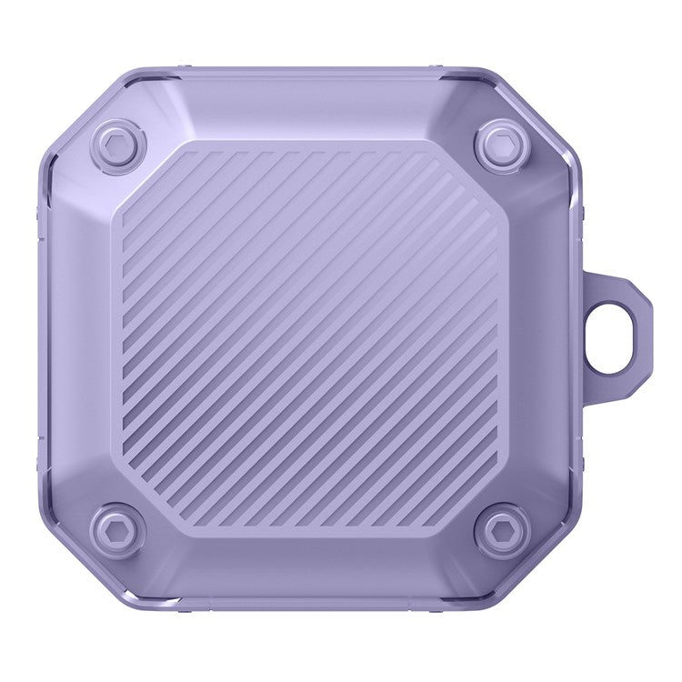 For Samsung Galaxy Buds Live / Buds 2 / Buds 2 Pro  / Buds Pro Anti-drop TPU Case Wireless Earphone Protective Cover with Buckle - Purple