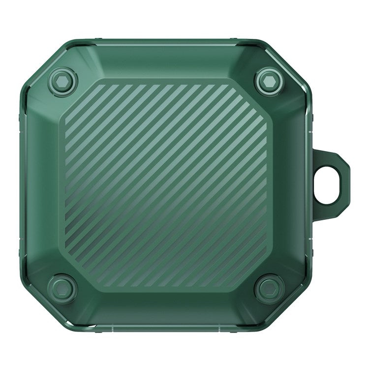 For Samsung Galaxy Buds Live / Buds 2 / Buds 2 Pro  / Buds Pro Anti-drop TPU Case Wireless Earphone Protective Cover with Buckle - Blackish Green