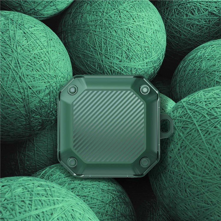 For Samsung Galaxy Buds Live / Buds 2 / Buds 2 Pro  / Buds Pro Anti-drop TPU Case Wireless Earphone Protective Cover with Buckle - Blackish Green