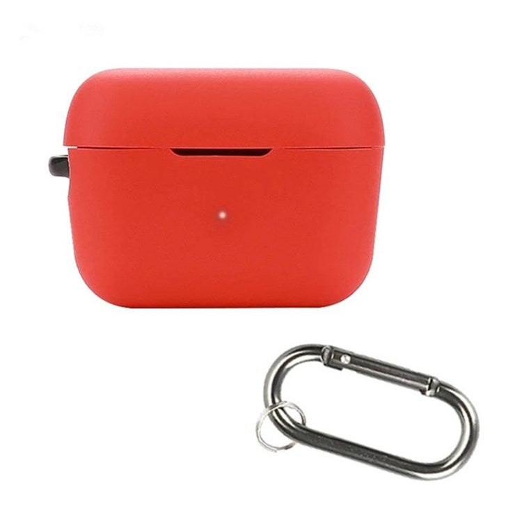 For Sennheiser CX200TW1-SPORT Silicone Cover Bluetooth TWS Earphone Protective Sleeve Case with Anti-lost Buckle - Red