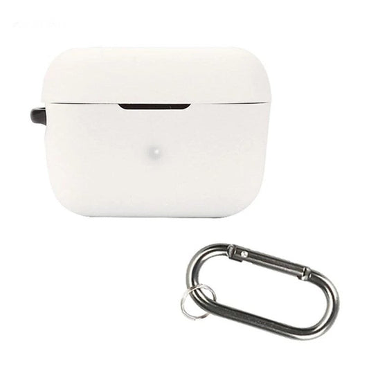 For Sennheiser CX200TW1-SPORT Silicone Cover Bluetooth TWS Earphone Protective Sleeve Case with Anti-lost Buckle - White