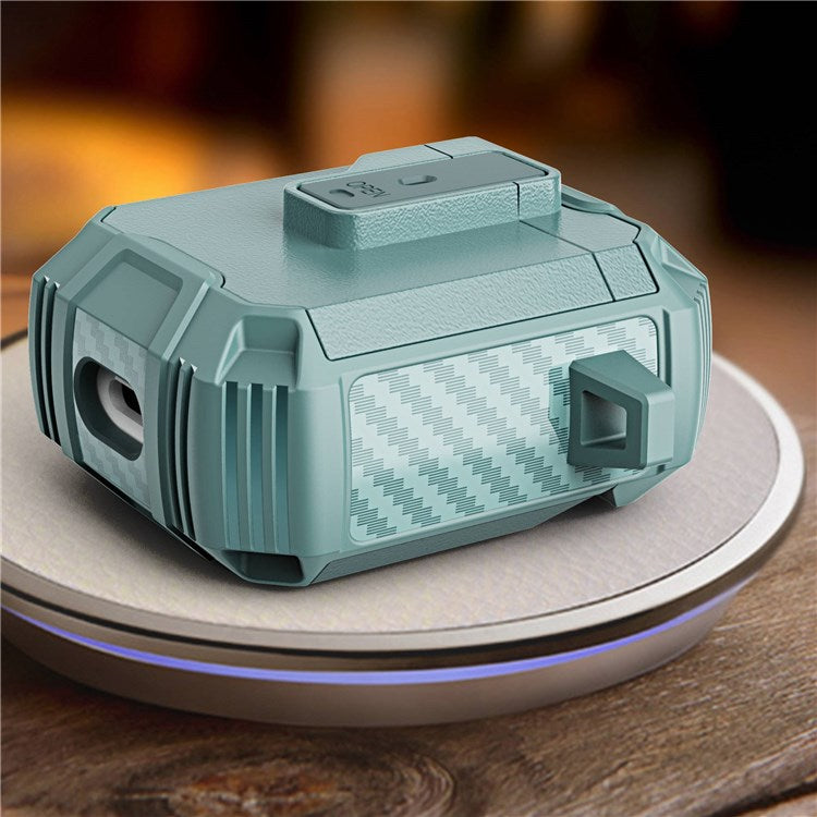 For Apple AirPods with Charging Case (2016)/(2019)/AirPods with Wireless Charging Case (2019) Earphone Case Soft TPU+PC Protective Cover - Sapphire