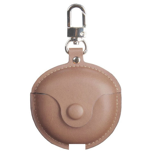 For Huawei FreeBuds 4 / 4E Crazy Horse Texture PU Leather Protective Case Bluetooth Earphone Anti-drop Anti-lost Cover - Dark Brown