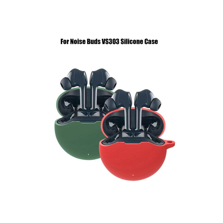 For Noise Buds VS303 Wireless Bluetooth Headphone Silicone Case Earphone Waterproof Cover (with Hook) - Red