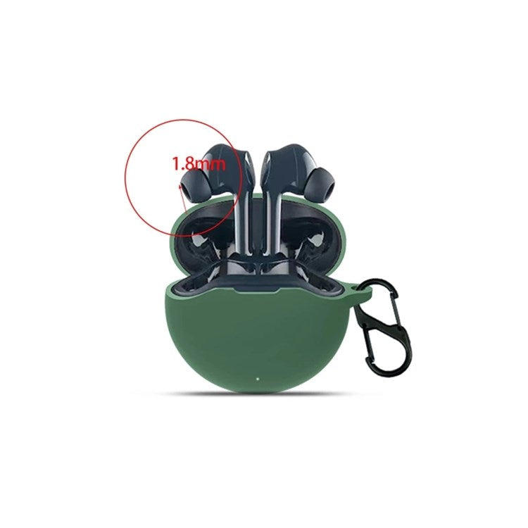 For Noise Buds VS303 Wireless Bluetooth Headphone Silicone Case Earphone Waterproof Cover (with Hook) - Black