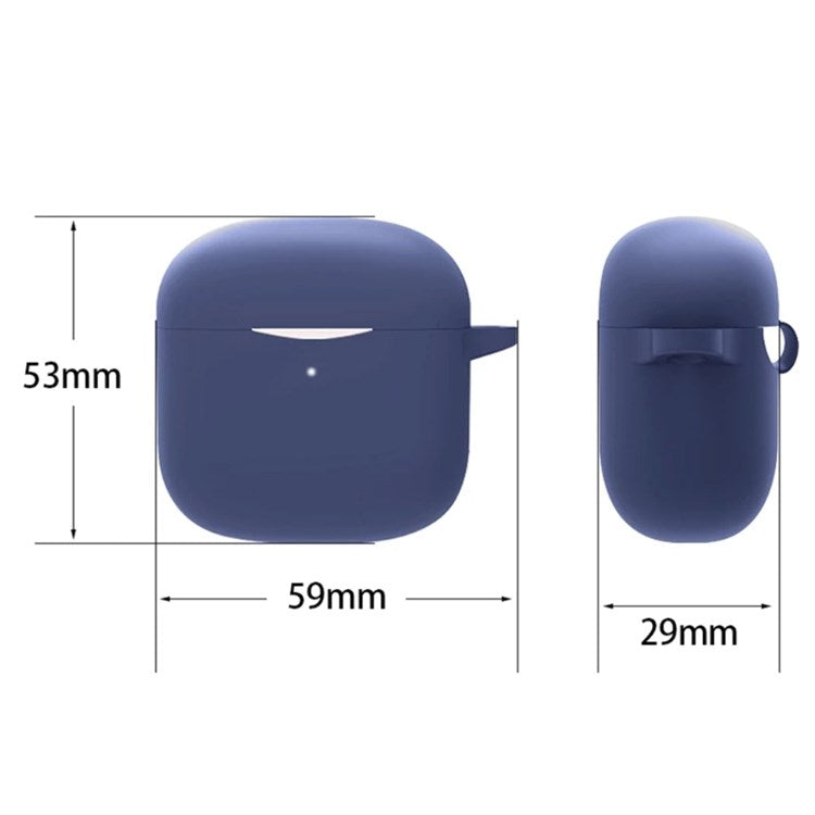 Anti-wear Silicone Case for Baseus Bowie E3 Anti-scratch Earphone Protective Cover with Hook - Dark Blue