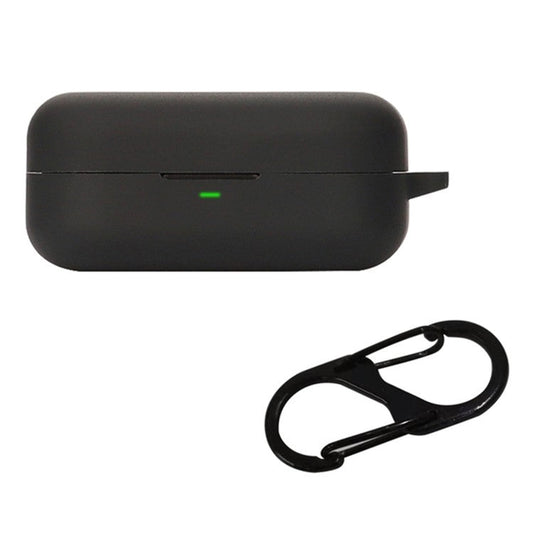 For B&O Beoplay EX Bluetooth Earphone Anti-drop Silicone Cover Protective Case with Anti-lost Buckle - Black