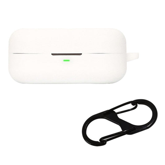 For B&O Beoplay EX Bluetooth Earphone Anti-drop Silicone Cover Protective Case with Anti-lost Buckle - White