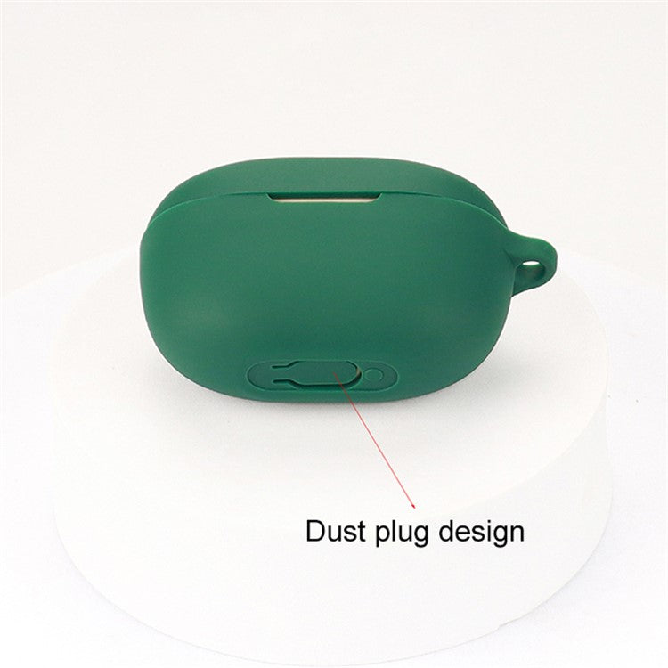 TWS Earphone Silicone Sleeve for SoundCore Life A3i, Soft Protection Cover Case with Anti-lost Buckle - Black