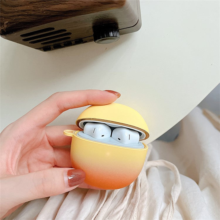 Gradient Matte Case for vivo TWS Air Earbuds Protector Bluetooth Headset Anti-Drop Hard PC Case - Yellow / Orange