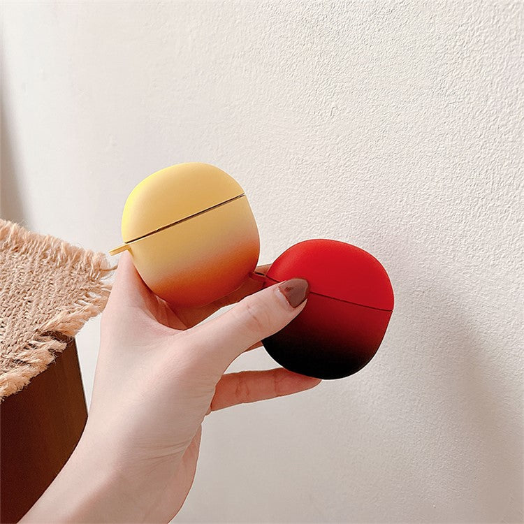 Gradient Matte Case for vivo TWS Air Earbuds Protector Bluetooth Headset Anti-Drop Hard PC Case - Yellow / Orange