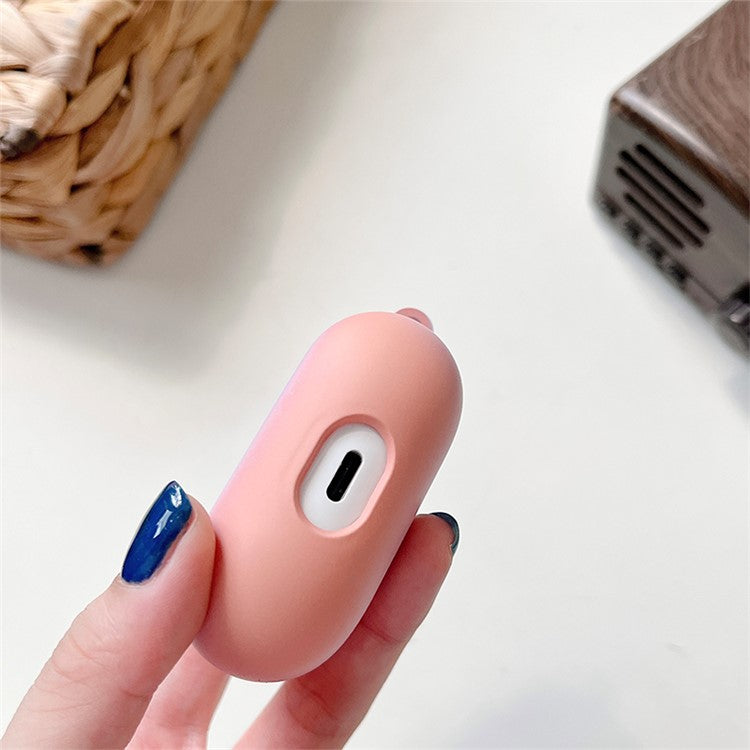 For Xiaomi Redmi Buds 4 Pro Fashionable Gradient Hard PC Anti-wear Matte Bluetooth Earphone Case Charging Box - Purple / Orange