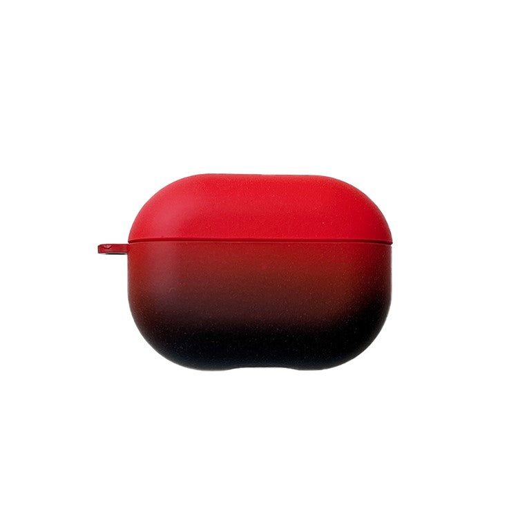 For Xiaomi Redmi Buds 4 Pro Fashionable Gradient Hard PC Anti-wear Matte Bluetooth Earphone Case Charging Box - Red / Black