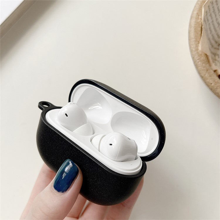 For Xiaomi Redmi Buds 4 Pro Matte Anti-fingerprint Hard PC Bluetooth Earphone Case Anti-drop Wear-resistant Charging Box - Black