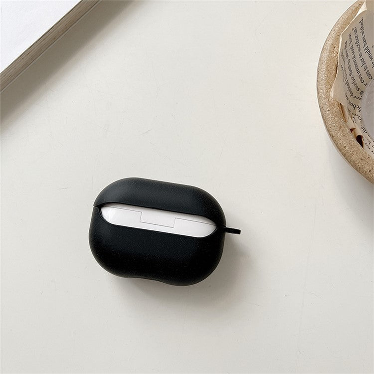 For Xiaomi Redmi Buds 4 Pro Matte Anti-fingerprint Hard PC Bluetooth Earphone Case Anti-drop Wear-resistant Charging Box - Black