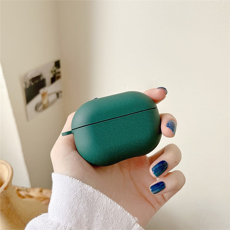 For Xiaomi Redmi Buds 4 Pro Matte Anti-fingerprint Hard PC Bluetooth Earphone Case Anti-drop Wear-resistant Charging Box - Blackish Green