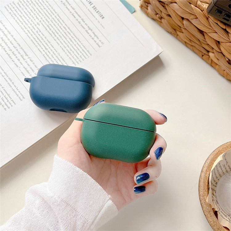 For Xiaomi Redmi Buds 4 Pro Matte Anti-fingerprint Hard PC Bluetooth Earphone Case Anti-drop Wear-resistant Charging Box - Blackish Green