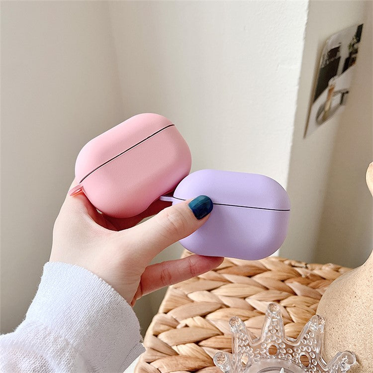 For Xiaomi Redmi Buds 4 Pro Matte Anti-fingerprint Hard PC Bluetooth Earphone Case Anti-drop Wear-resistant Charging Box - Purple