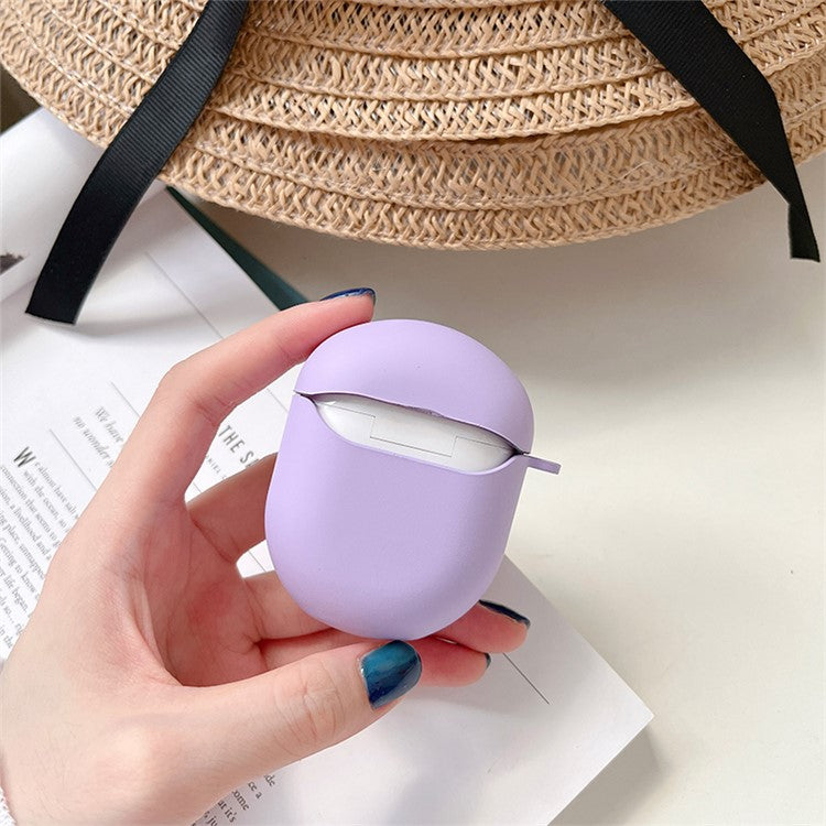 For Xiaomi Redmi Buds 4 Matte Hard PC Shockproof Anti-drop Bluetooth Earphone Case Charging Box - Purple