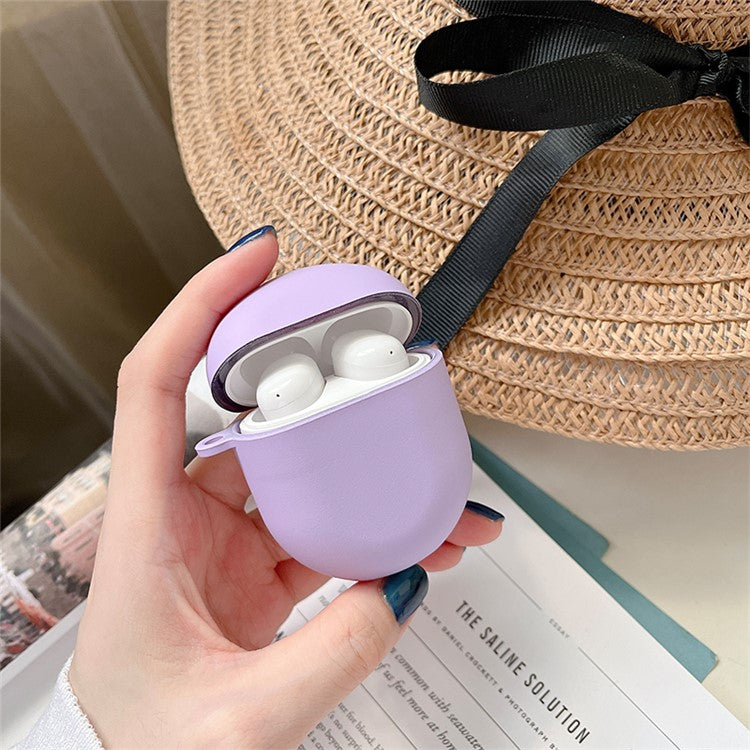 For Xiaomi Redmi Buds 4 Matte Hard PC Shockproof Anti-drop Bluetooth Earphone Case Charging Box - Purple