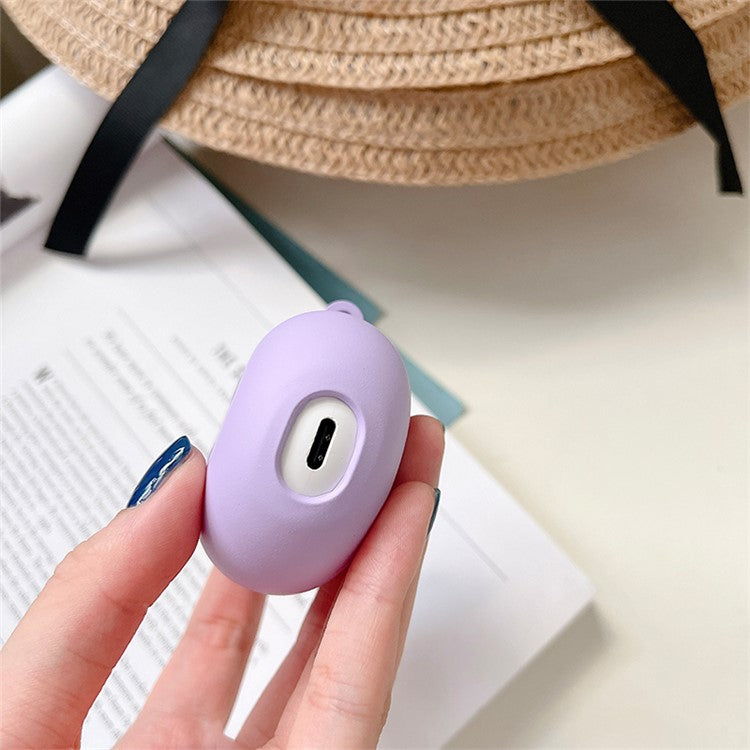 For Xiaomi Redmi Buds 4 Matte Hard PC Shockproof Anti-drop Bluetooth Earphone Case Charging Box - Purple