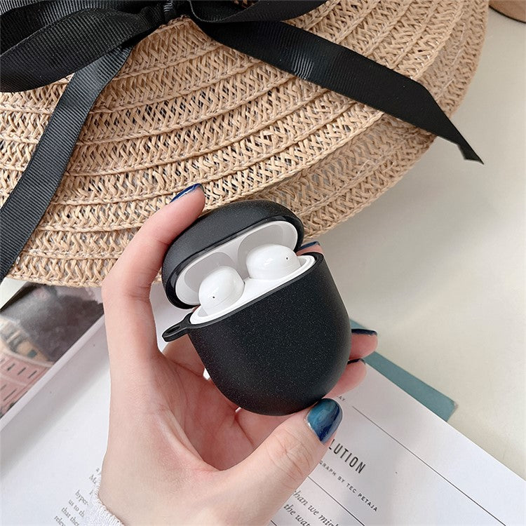 For Xiaomi Redmi Buds 4 Matte Hard PC Shockproof Anti-drop Bluetooth Earphone Case Charging Box - Black