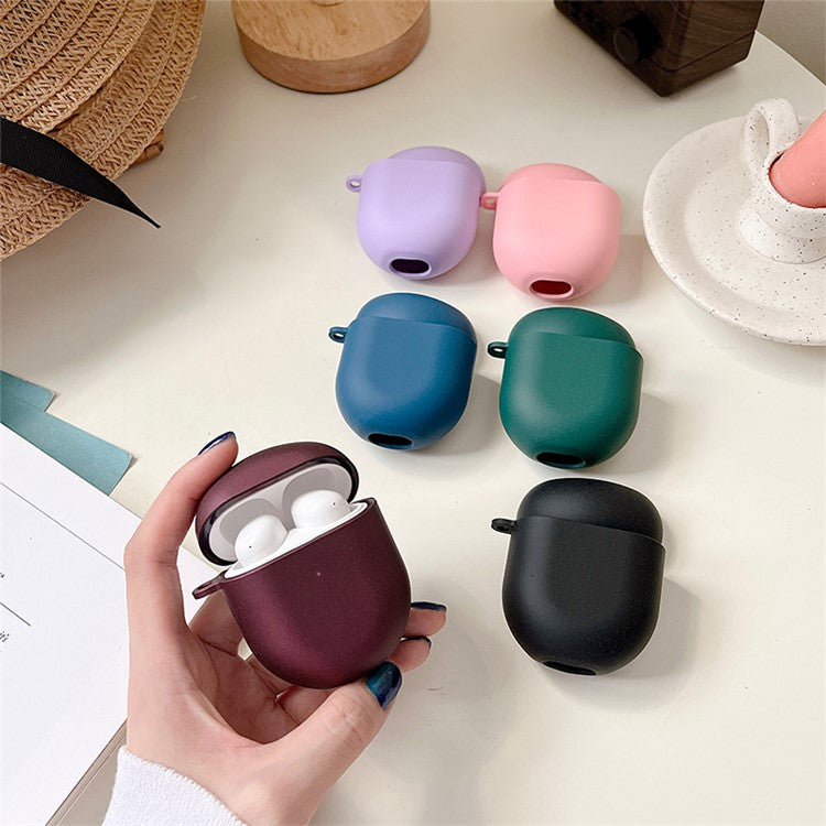 For Xiaomi Redmi Buds 4 Matte Hard PC Shockproof Anti-drop Bluetooth Earphone Case Charging Box - Black