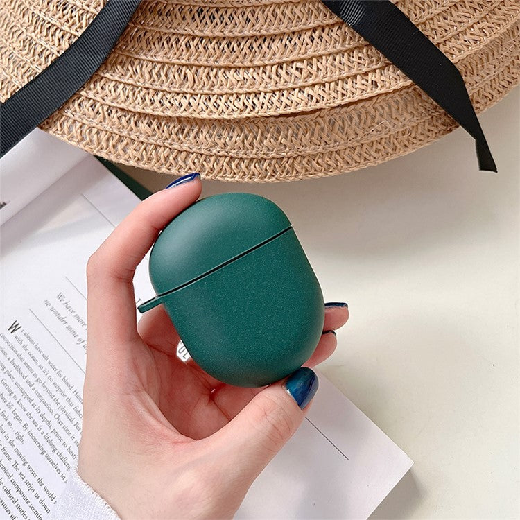 For Xiaomi Redmi Buds 4 Matte Hard PC Shockproof Anti-drop Bluetooth Earphone Case Charging Box - Blackish Green