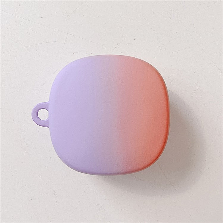 Gradient Matte Case for Baseus WM02 Bluetooth Headset Earbuds Protector Anti-fall Hard PC Shell - Purple  /  Orange