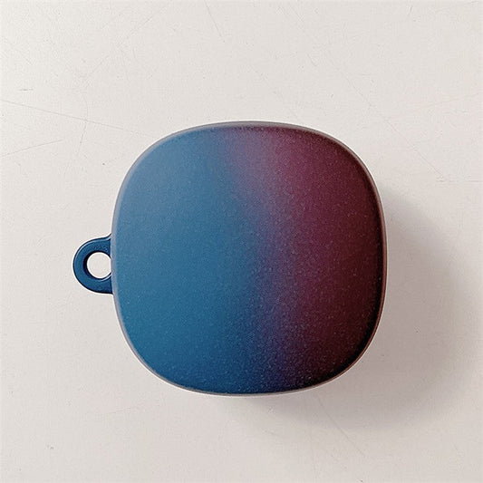 Gradient Matte Case for Baseus WM02 Bluetooth Headset Earbuds Protector Anti-fall Hard PC Shell - Blue  /  Purple