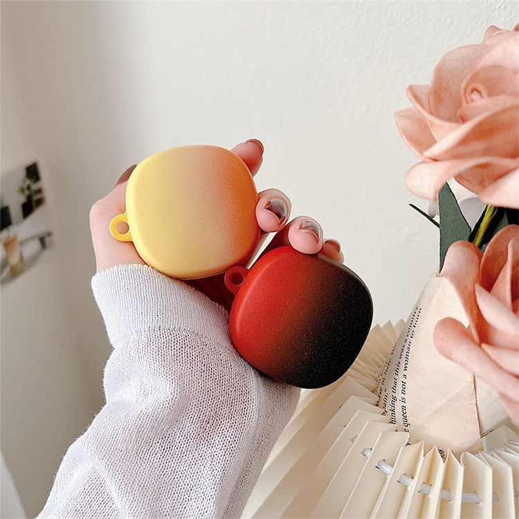 Gradient Matte Case for Baseus WM02 Bluetooth Headset Earbuds Protector Anti-fall Hard PC Shell - Pink  /  Blue