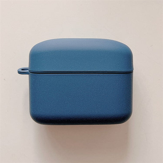 For Baseus M2 Matte Anti-wear Solid Color Hard PC Earphone Case Protective Anti-shock Cover - Dark Blue