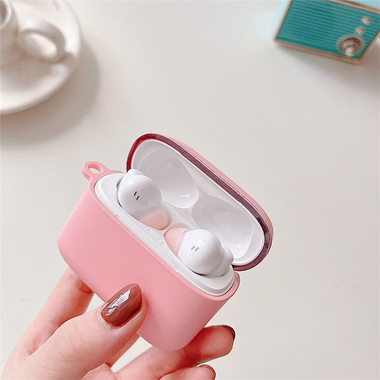 For Baseus M2 Matte Anti-wear Solid Color Hard PC Earphone Case Protective Anti-shock Cover - Dark Blue