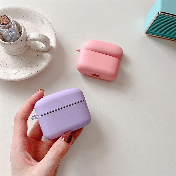 For Baseus M2 Matte Anti-wear Solid Color Hard PC Earphone Case Protective Anti-shock Cover - Dark Blue